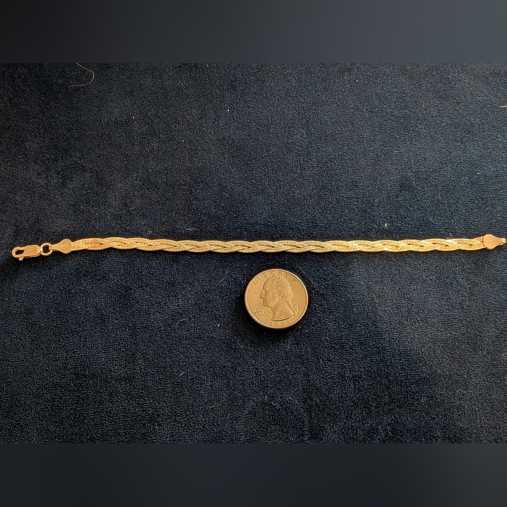 Sterling Silver Braided Chain Bracelet